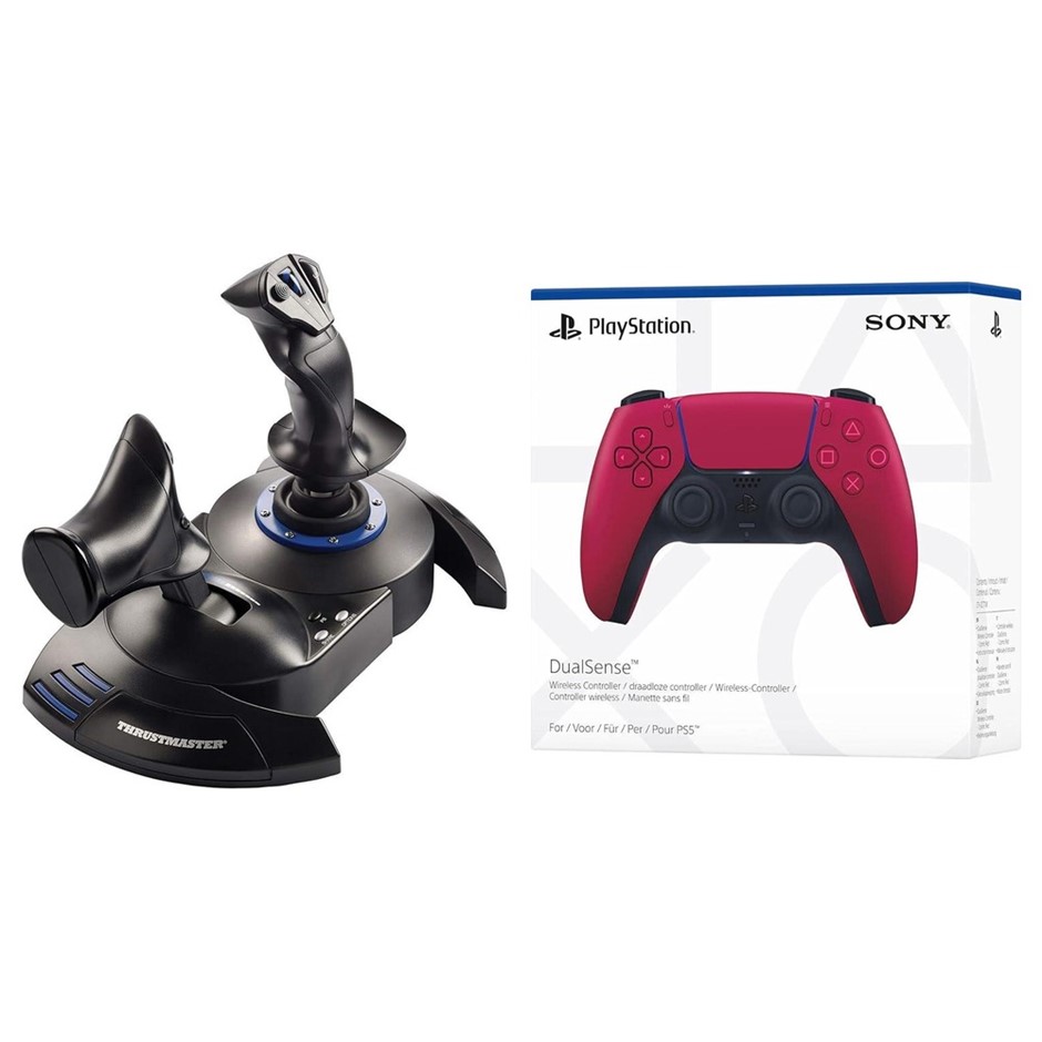 2 x Assorted Playstation Peripherals. 1 x THRUSTMASTER T.Flight Hotas 4 for