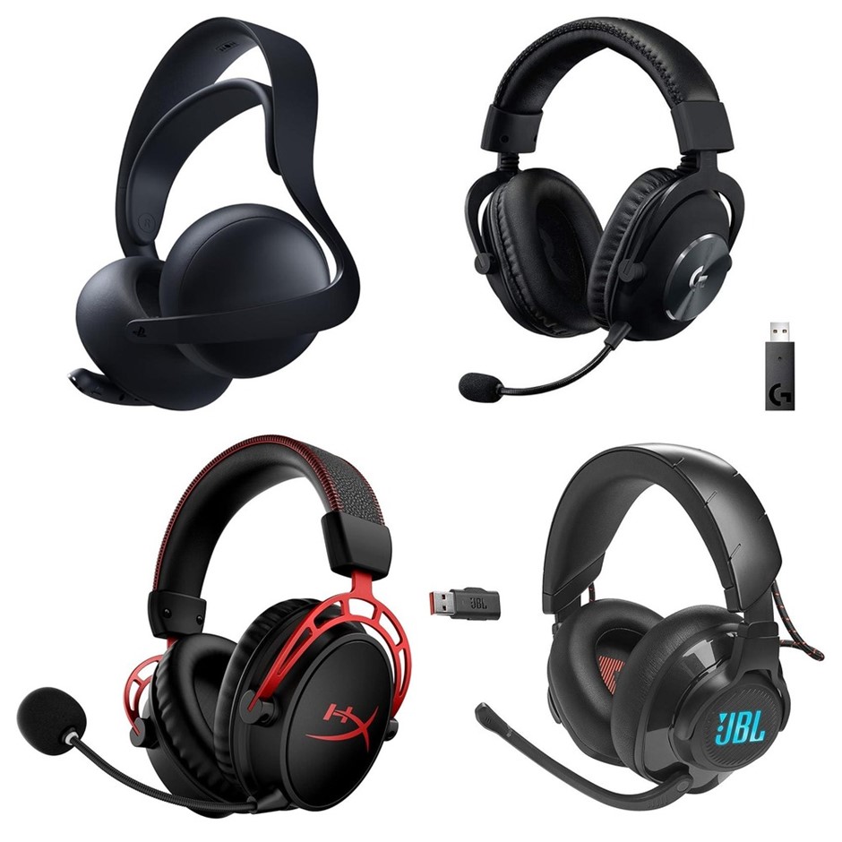 4 x Wireless Gaming Headset. 1 x SONY Playstation Pulse Elite. 1 x LOGITECH