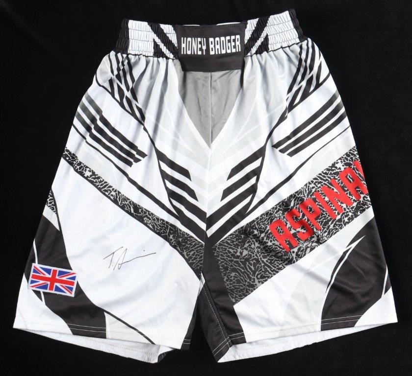 UFC WORLD HEAVYWEIGHT CHAMP TOM ASPINALL SIGNED SHORTS