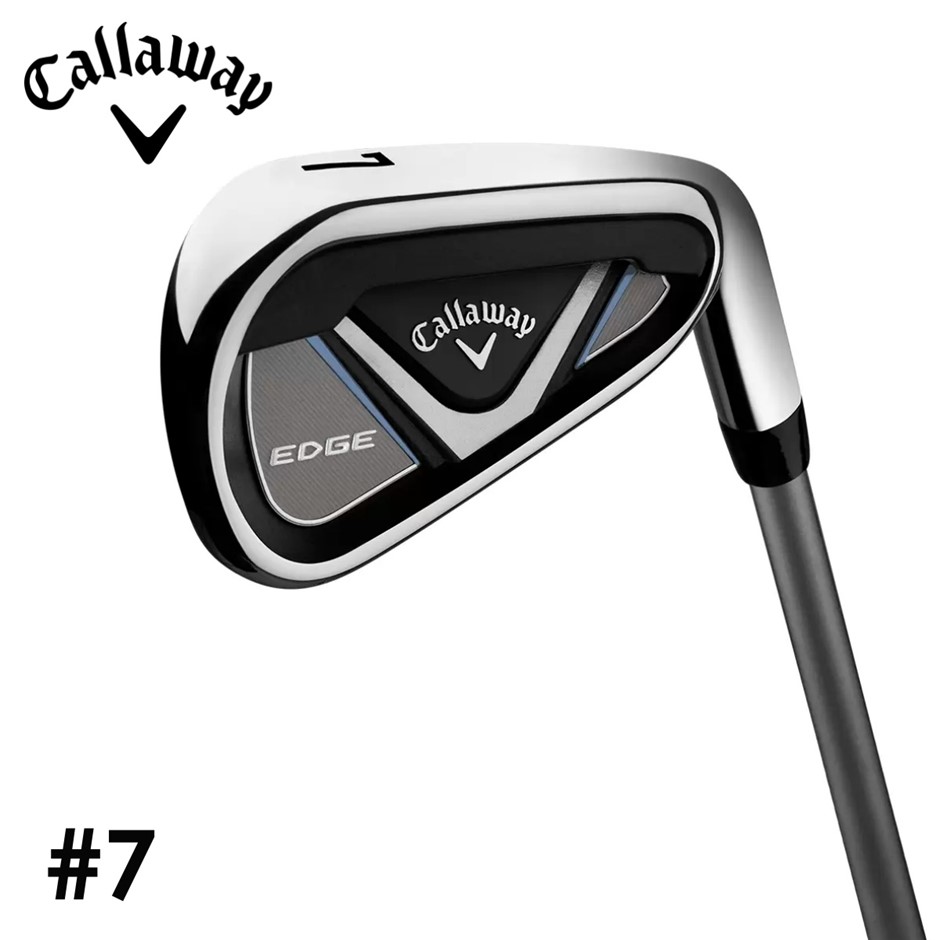CALLAWAY Edge Men's Piece Right Handed Regular Flex Golf Club, No. 7.