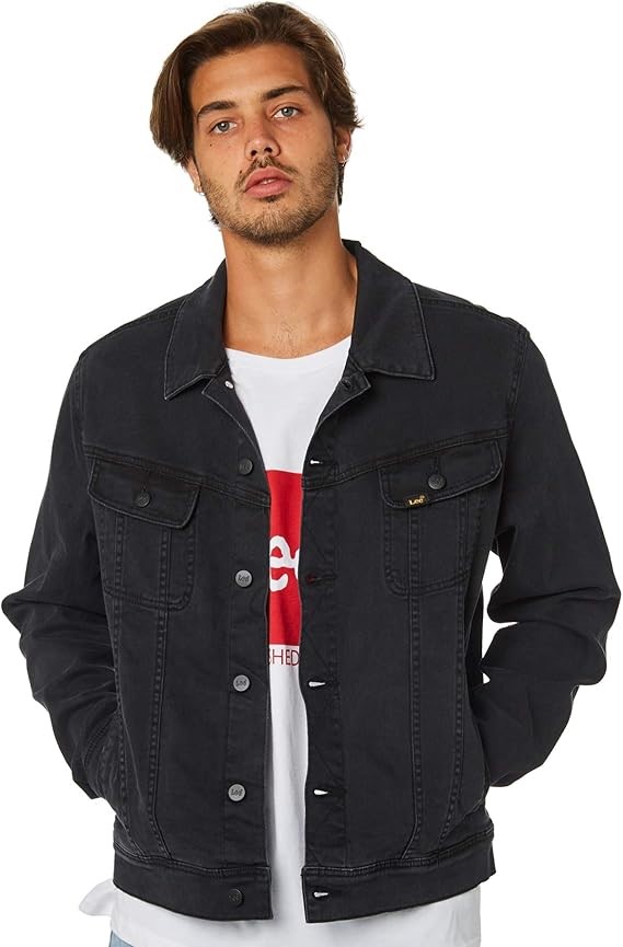 LEE Men's 101 Denim Jacket, size Small, Lunar Black, L-601780. RRP: $159.95
