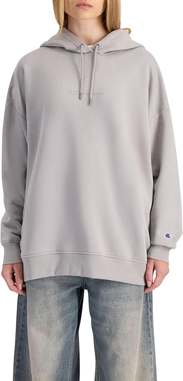 CHAMPION Women's Script Tonal Hoodie, Medium, Castle Wall Grey, CQXCN. RRP: