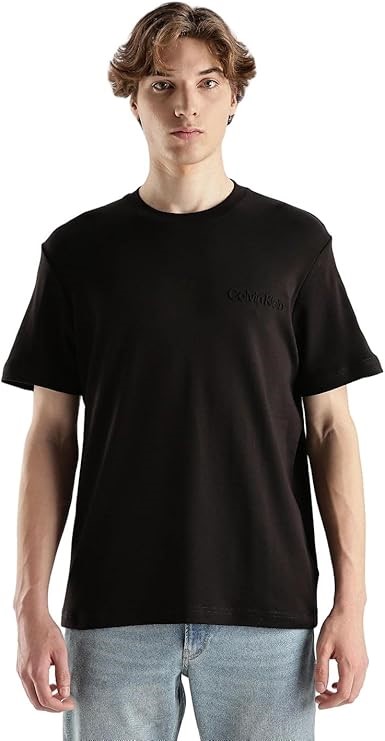 CALVIN KLEIN Men's Cotton Interlock T-Shirt, Size XS, Black, K10K113737. RR