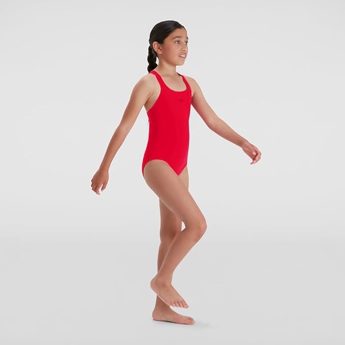 SPEEDO Girl's Endurance+ Medalist One Piece Swimsuit, Size GB13-14 Years, R