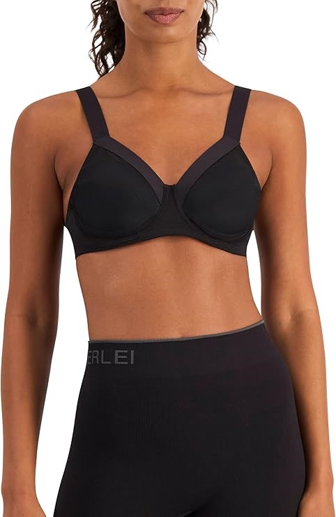BERLEI Women's Bras Shift Non-Padded Sports Bra, Black, 10DD, YWJX. RRP: $7