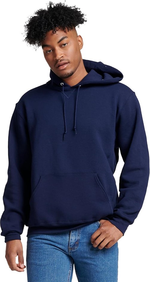 RUSSELL ATHLETIC Men's Dri-Power Pullover Fleece Hoodie, Large, New Navy Ox