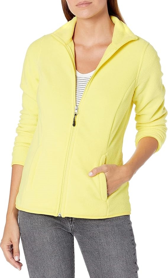 AMAZON ESSENTIALS Women's Classic-Fit Full-Zip Polar Soft Fleece Jacket, Si