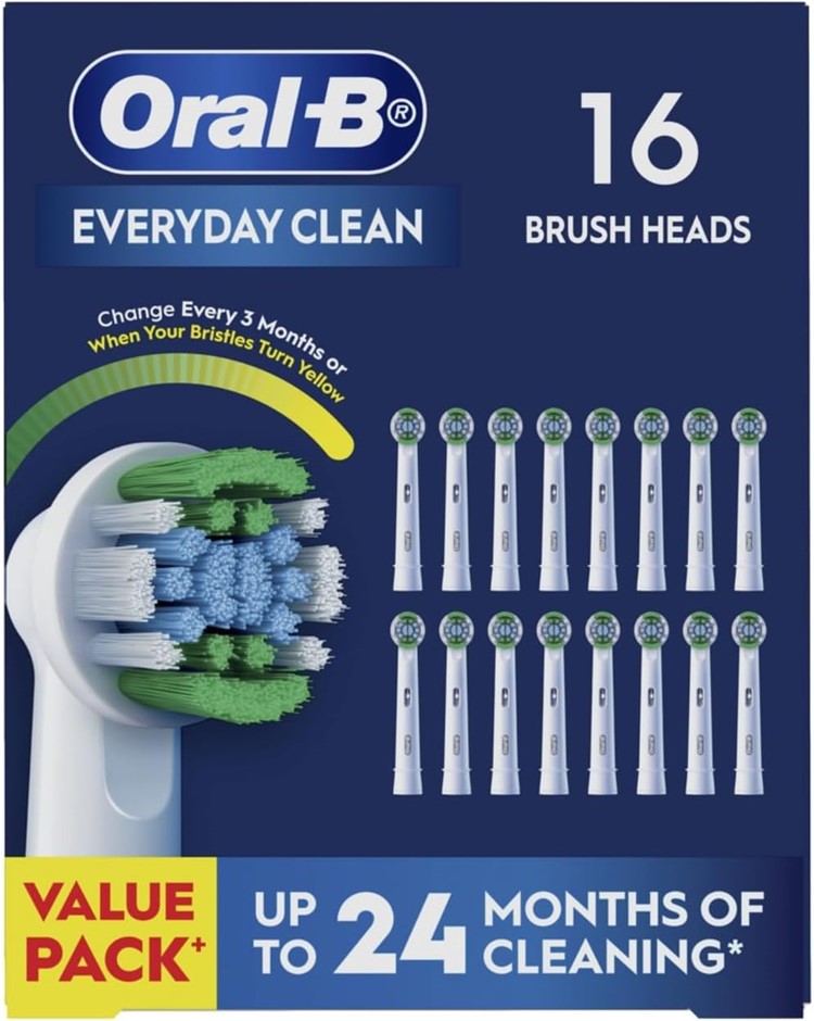 Oral-B [GENUINE] Everyday Clean Electric Toothbrush Replacement Heads, Valu