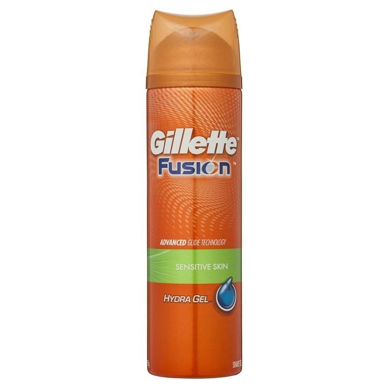 4 x GILLETTE Fusion Hydra Gel Sensitive Skin, 195g.