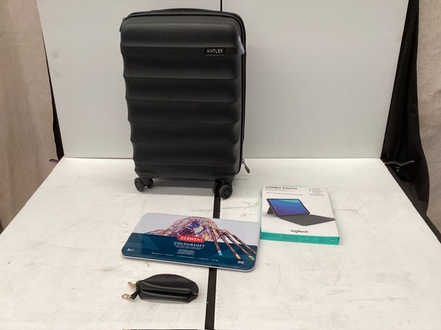 Wheeled Suitcase Containing Miscellaneous Items