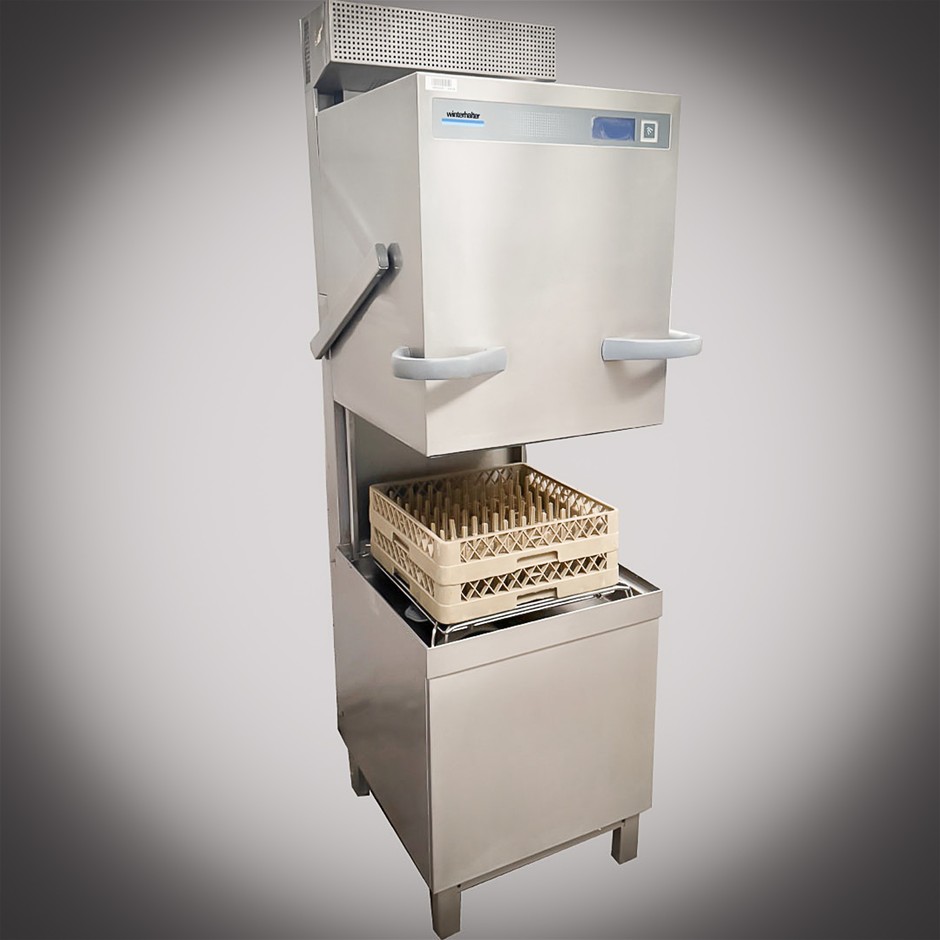 Winterhalter Pass Through Upright Dishwasher with Vent Hood System