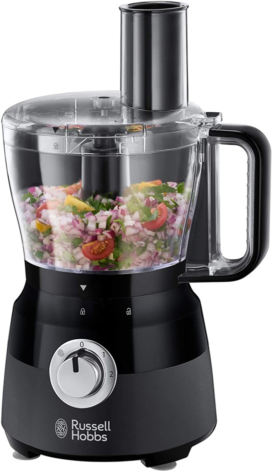 RUSSELL HOBBS Desire Food Processor RHFP5BLK, Dishwasher Safe, Matte Black.