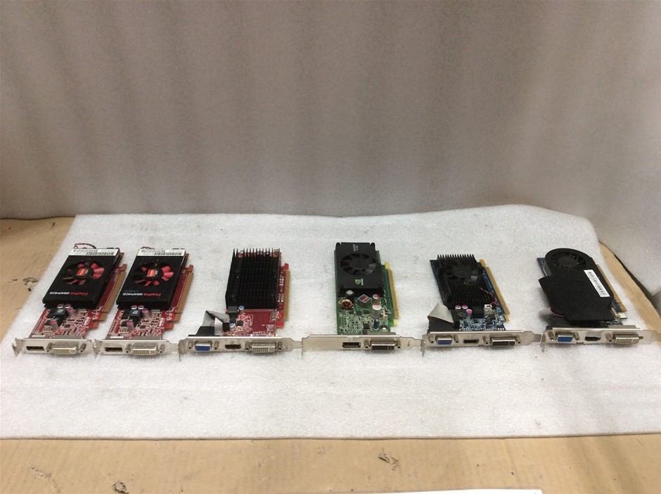 Mixed AMD And NVIDIA Graphics Cards (Lot of 6)
