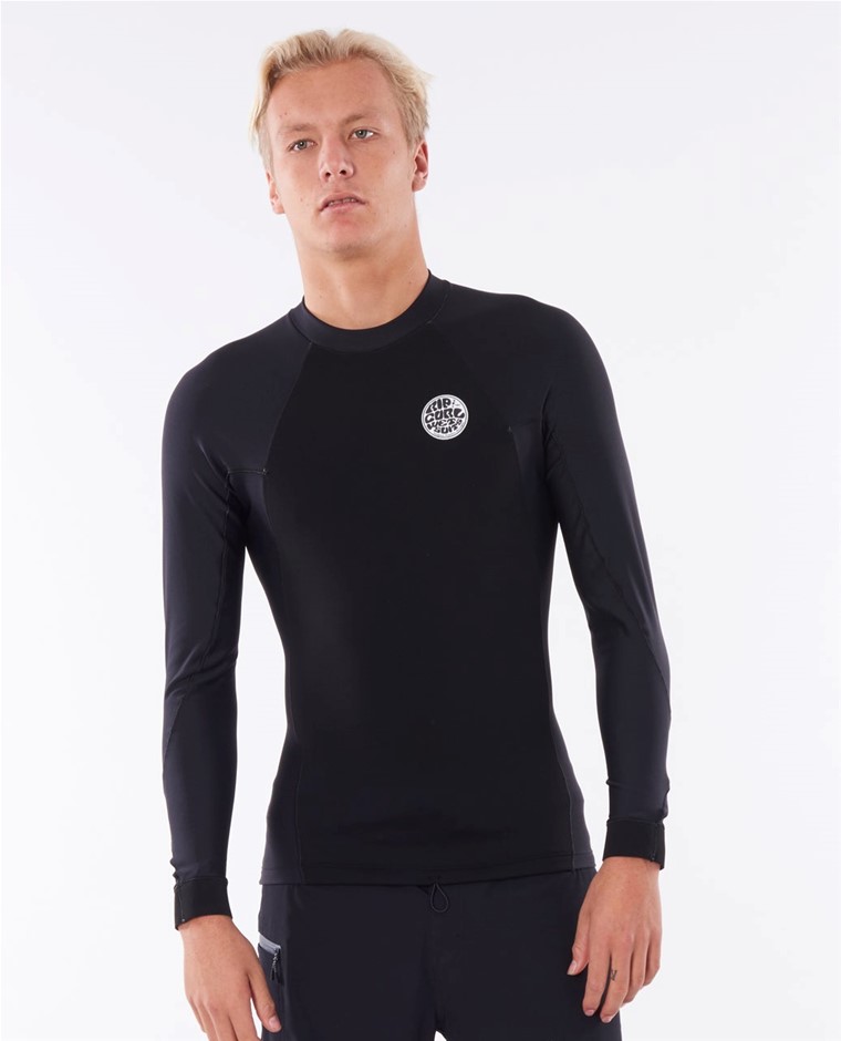 RIP CURL Flash Bomb Neo Poly Long Sleeve Wetsuit Jacket, Size L, Black (009