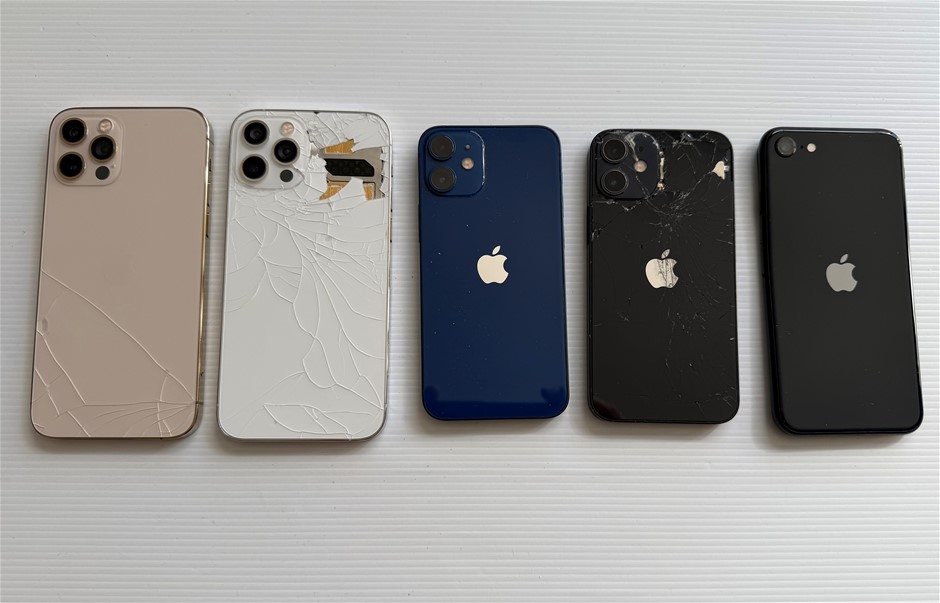 Apple iPhone Pro 128/256Gb / 12 Mini 256Gb / SE - For Parts (Lot of 5)