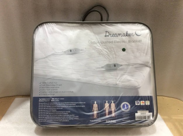 Dreamaker 9009842R Cotton Quilted Electric Blanket