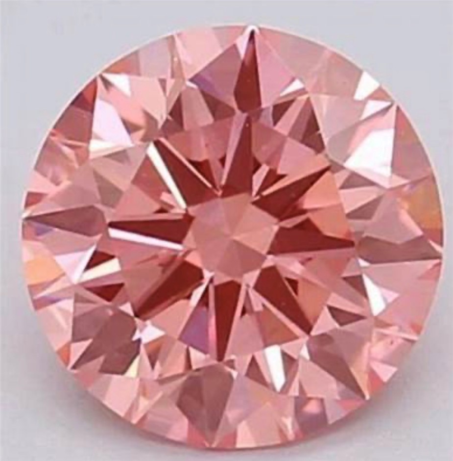 0.01 Carat Australian Pink Diamond PC 1 round diamond certified