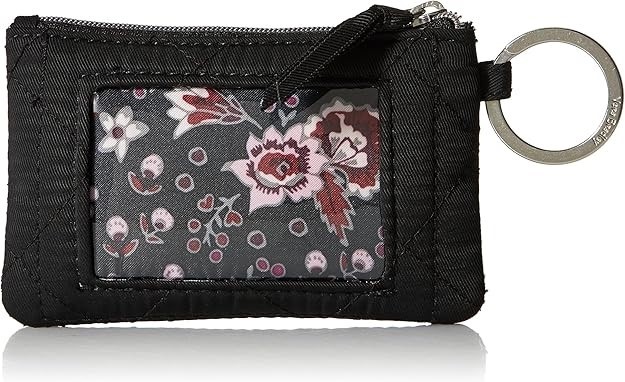 VERA BRADLEY Women's Performance Twill Zip ID/Card Holder Wallet. Size: 3x5