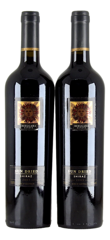 Beelgara Sun Dried Shiraz 2003 (2x 750mL), Aust