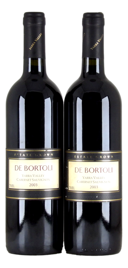 De Bortoli Cabernet Sauvignon 2003 (2x 750mL) Yarra Valley