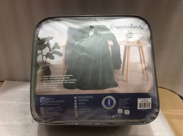 Dreamaker DM-07828 Coral Fleece Heated Throw Blanket (200x180cm)