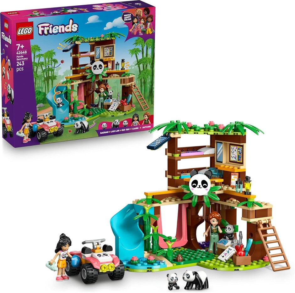 LEGO Friends Panda Sanctuary Animal Care 42648 Building. NB: Slightly damag
