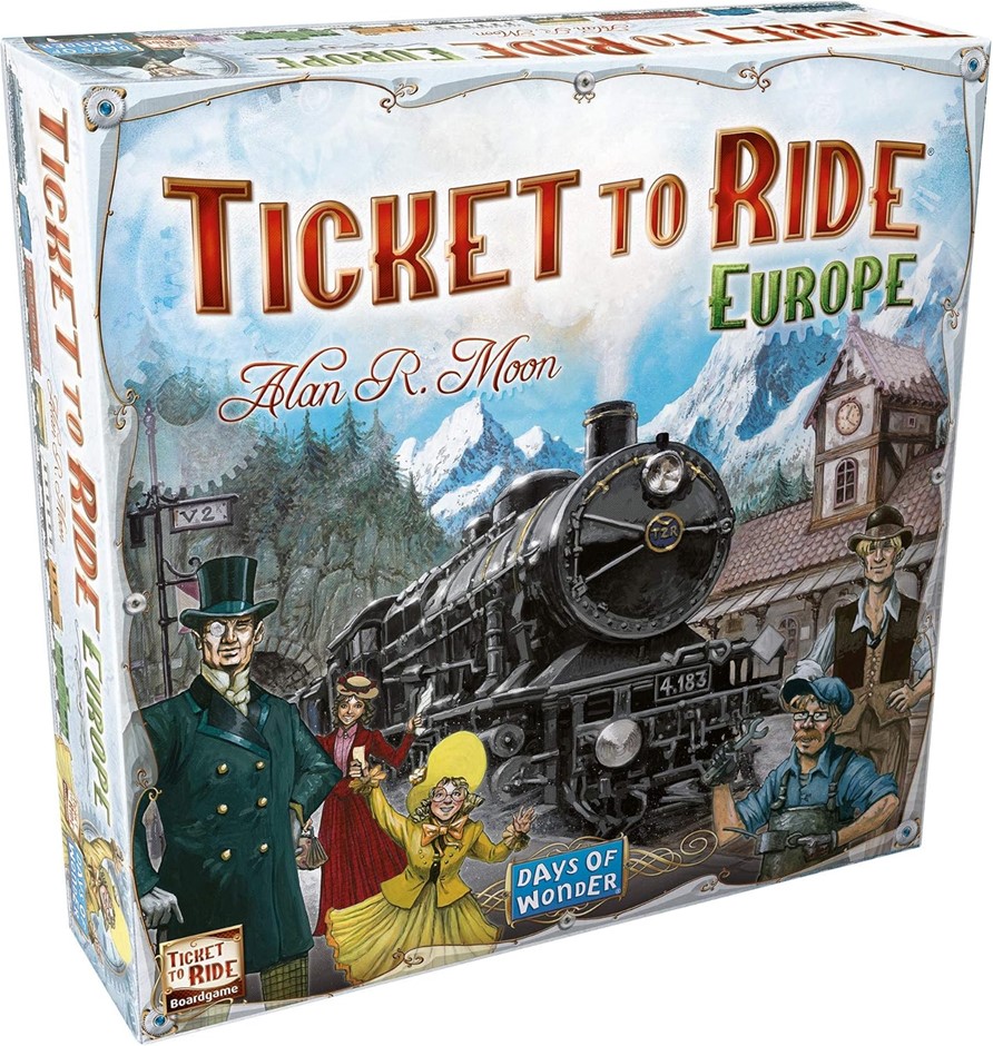Days Of Wonder DO7202 Ticket to Ride Europe Board Game. NB: Slightly damage