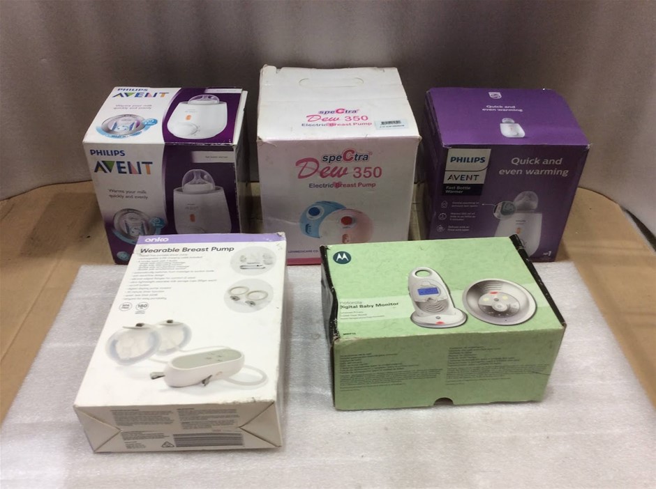 Philips Avent, Spectra, Anko & Motorola Baby Care & Breast Pump (Lot of 5)