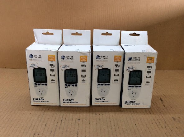 Watts Clever EW-AUS5001 Energy Watch Monitor - New Unboxing (Lot of 4)