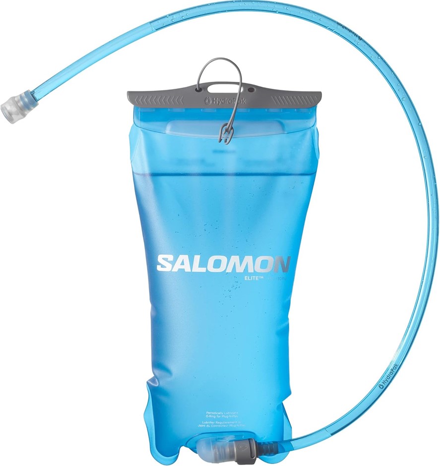Salomon Soft Reservoir, 1.5L Capacity, Clear Blue.