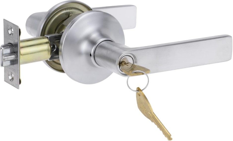 Lockwood Symmetry Entrance Set with Lever Door Handle, Adjustable Tubular L