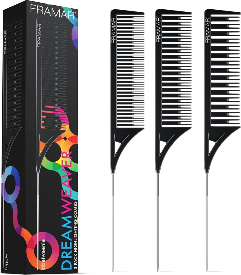 Framar Dreamweaver Highlight Comb Set - Combs for Hair Stylist, Highlightin