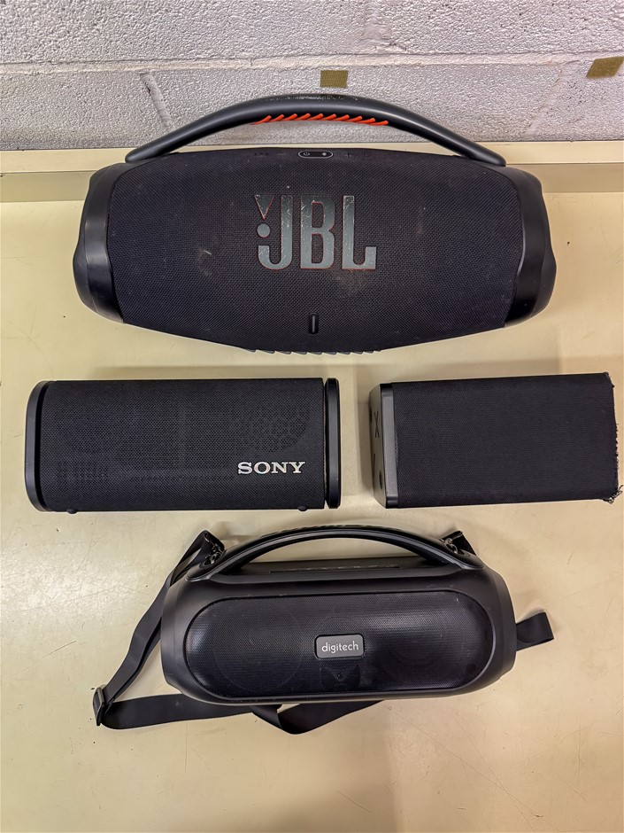 4 x Assorted Bluetooth Portable Speakers including
