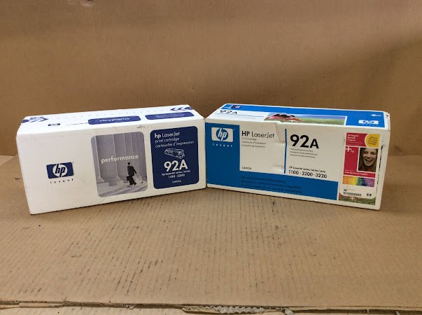 HP 92A C4092A Toner Cartridge New (Lot of 2)