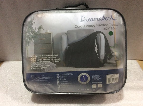 Dreamaker 9009821 Coral Fleece Heated Blanket (160x130cm)