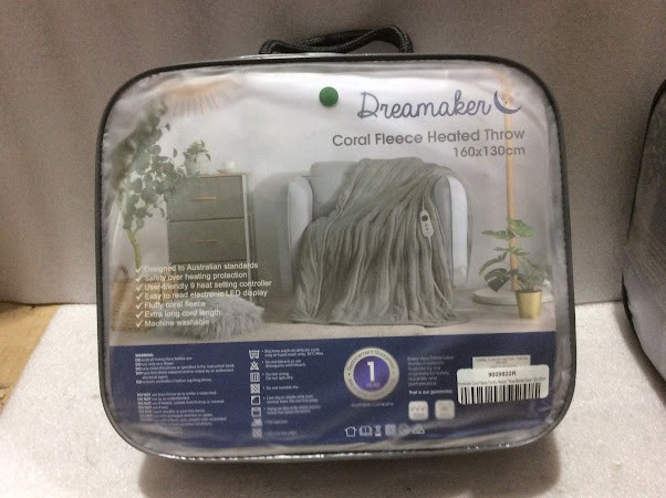 Dreamaker 9009822R Coral Fleece Heated Throw Blanket (160x130cm)