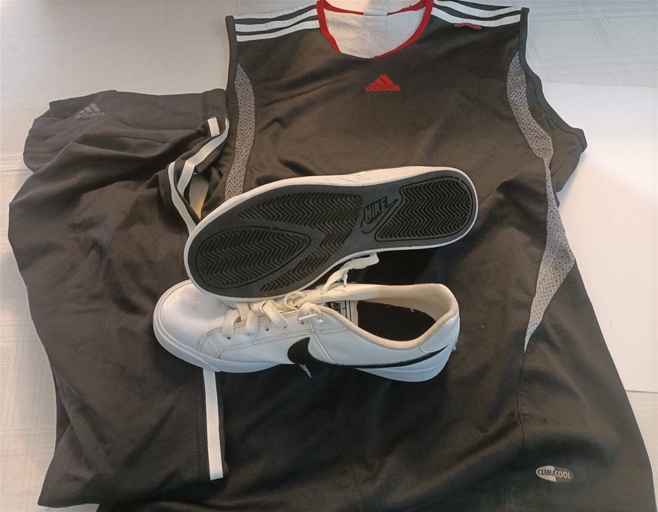 Nike US 7.5 As New and Adidas Sport Clothing My Used. Others