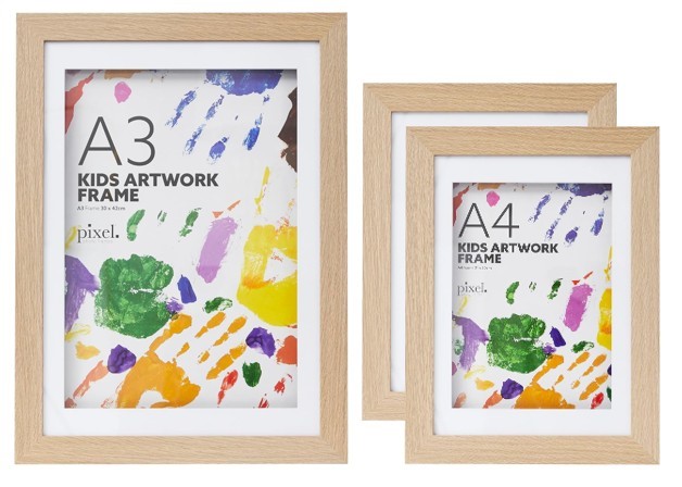 2 x COOPER & CO. Products Including the Set of 2 A4 DIY Kids Art Frame Natu