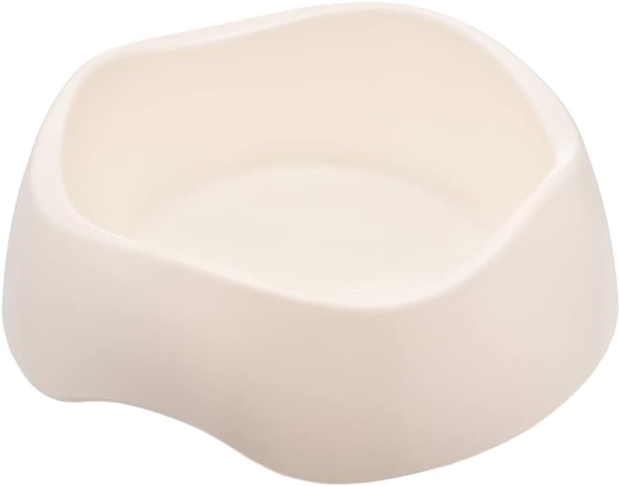 2 X BECO Bamboo Food and Water Non-slip Dog Bowl Natural Small.