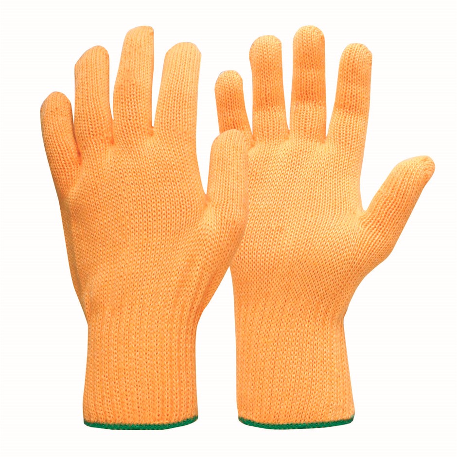 48 x Pairs Knitted Industrial Gloves, Size L, Polyester/Acrylic.