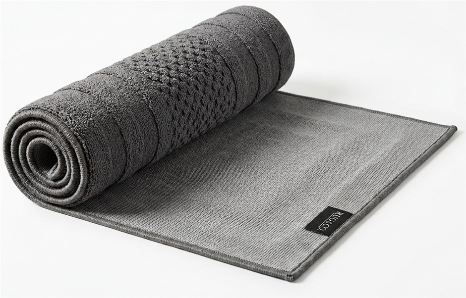 3 x RUG & CO. Tufted Floor Runner, 60x175cm, Grey. N.B: 1 x mat has a stain