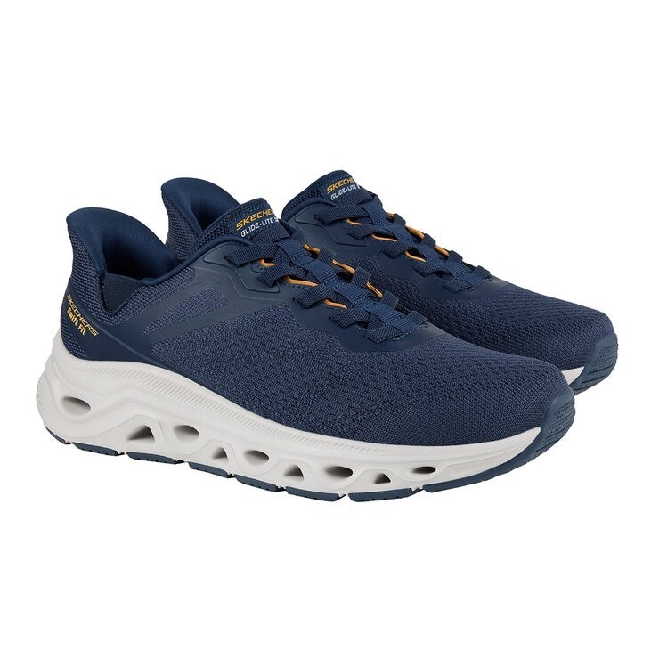 SKECHERS Men's Glide Lite Shoes, Size US9 / UK8, Navy (NVY), 255047. NB: sl