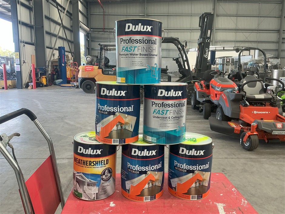 6 x Assorted 10Lt Tins of Paint
