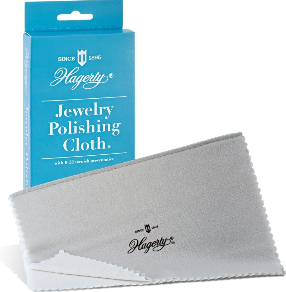 3 x HAGERTY 15700 12 x 15-inch Jewelry Polishing Cloth, Gray.