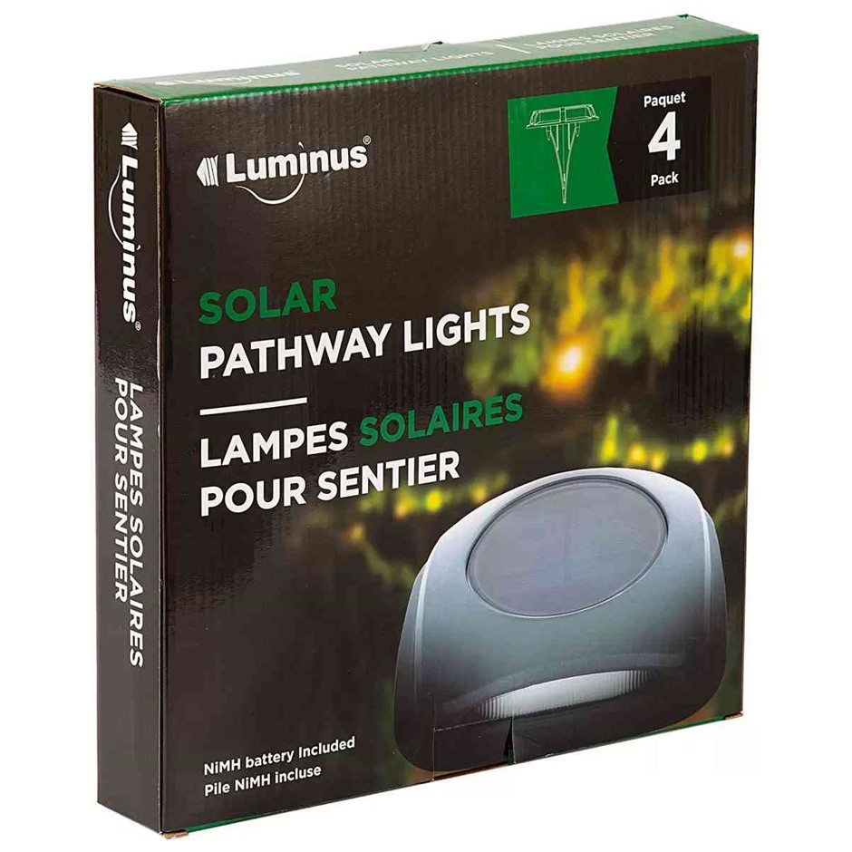 LUMINUS Solar Pathway Light 3 Pack. NB: no box
