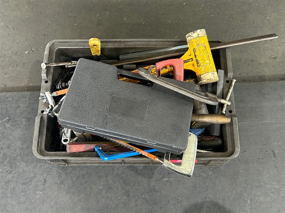 Crate of Assorted Hand Tools