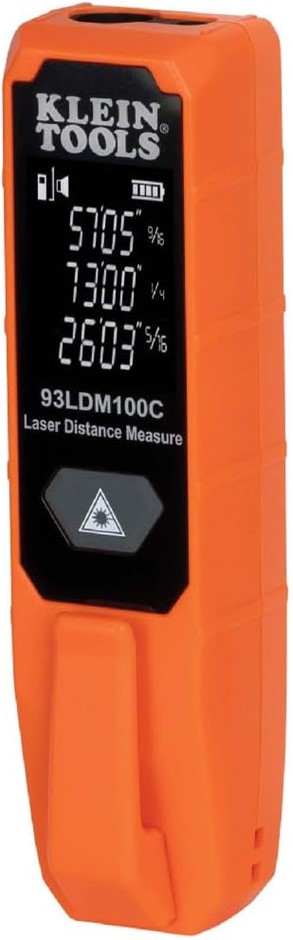 KLEIN TOOLS 93LDM100C Compact Laser Distance Measure, Measures in Feet, Inc