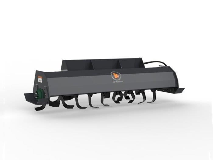 Unused 2026 Skid Steer Hydraulic Rotary Tiller Attachment