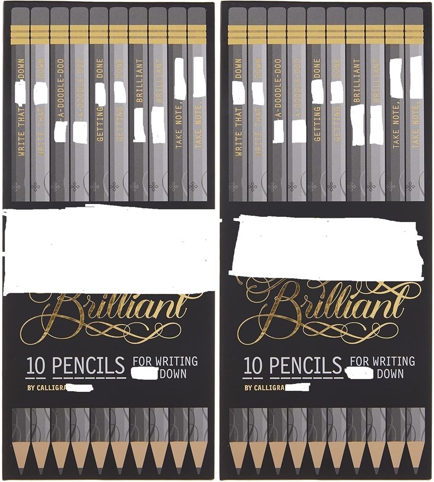 2 x Chronicle Books Brilliant Pencils NB: Novalty Item