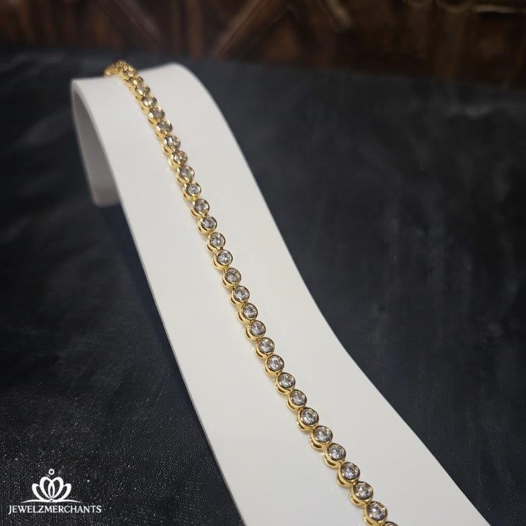 22K/Italy Gold Filled Bracelet -(stamped 22K/Italy)-Warranty Quality-Bonus